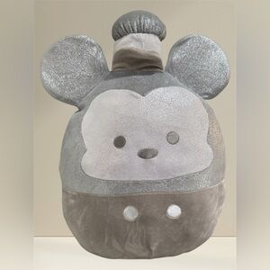 Disney Squishmallows Mickey Mouse Silver Platinum Plush Disney 100